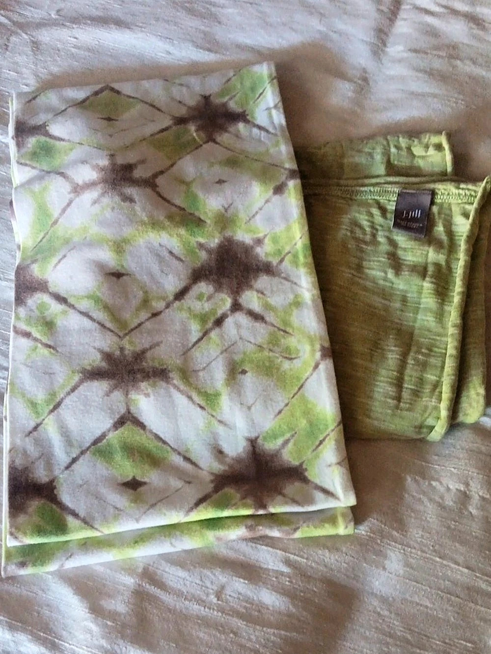 J. Jill Curated Eternity Scarves Shades Of Pale Greens